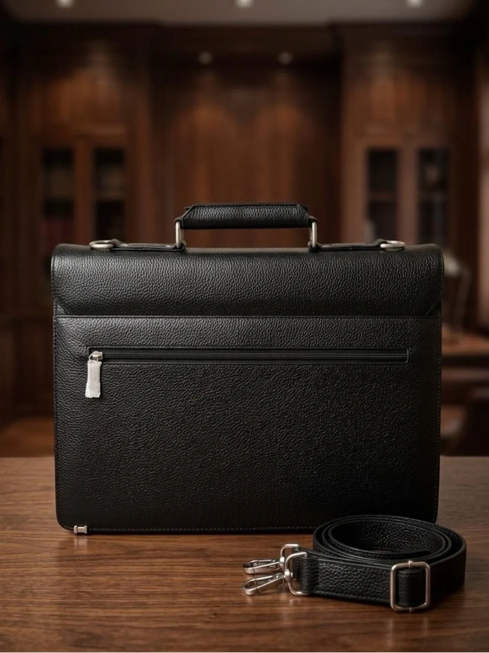 Men’s Handmade split Grain Leather Work Bag–Laptop Bag